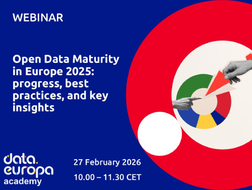 La sesión presentará los resultados del informe Open Data Maturity 2025 y analizará buenas prácticas de países como España y Francia 