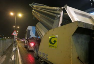 Trabajos de extendido de las mezclas