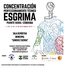 Cartel concentración perfeccionamiento técnico de esgrima