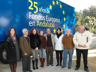 El bus informativo "25 años de Fondos Europeos"