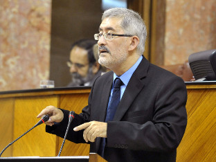 El consejero de Economía, Antonio Ávila, durante una intervención parlamentaria.