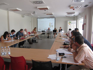 Un momento de la reunión del Patronato y del Comité de Dirección de la Fundación