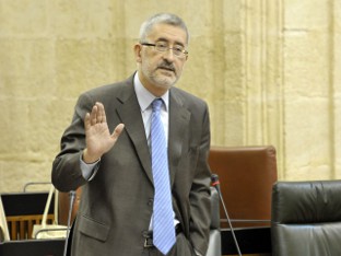 El consejero de Economía, Innovación y Ciencia en el Parlamento.