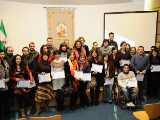 La Delegada de Economía en Cádiz junto a los alumnos del Programa.