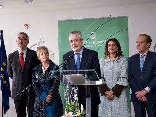 José Antonio Griñán, Antonio Ávila, Mª Jesús Montero y Elena Víboras.