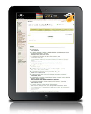Arch-e [Recurso electrónico] : revista andaluza de archivos