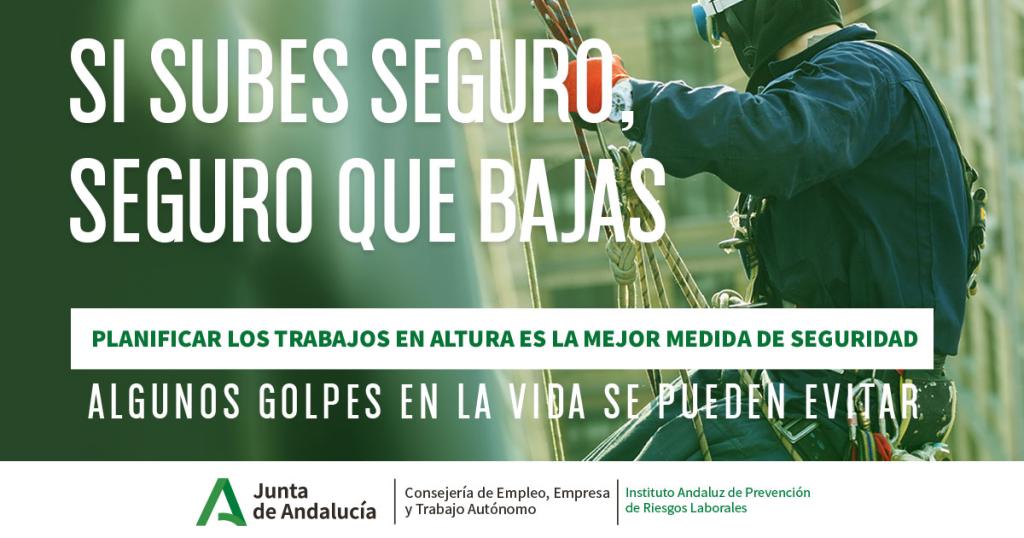 Campaña de sensibilización 'Si subes seguro, seguro que bajas'