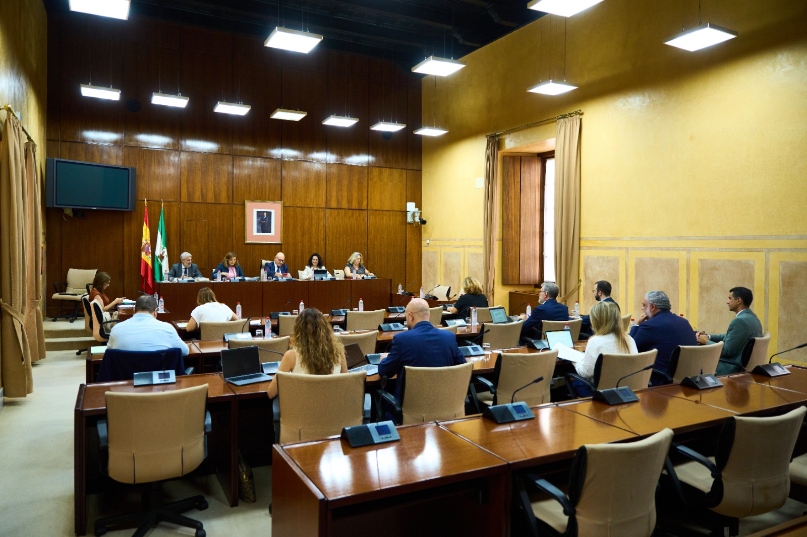 Rocío Blanco durante la comisión parlamentaria de Empleo