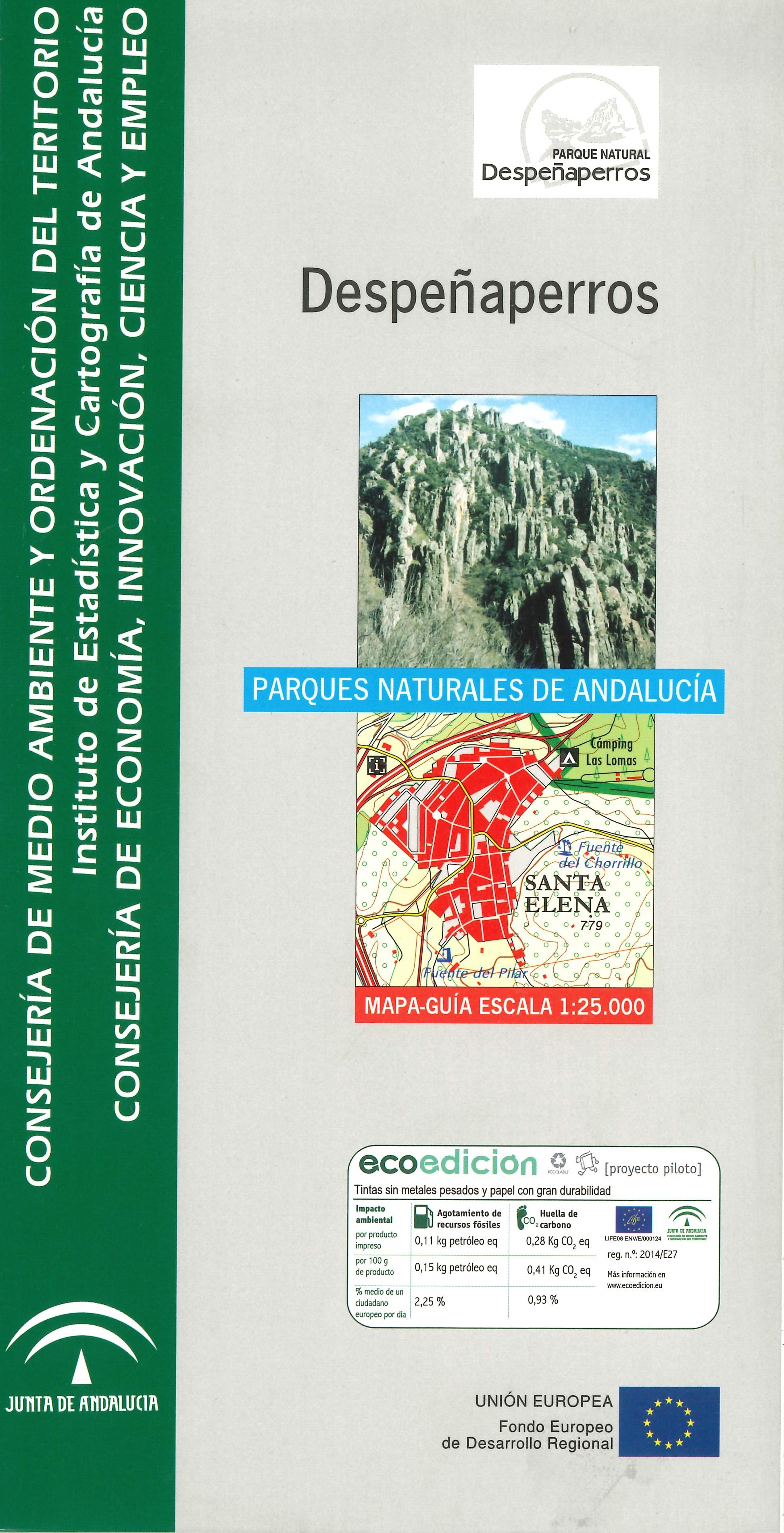 Imagen representativa del mapa Despeñaperros: mapa-guía, escala 1:25.000