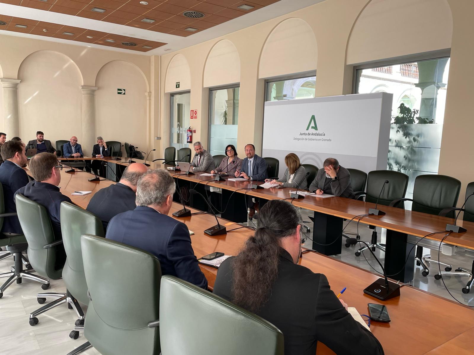 Ramón Herrera durante la reunión con empresas tecnológicas de Granada