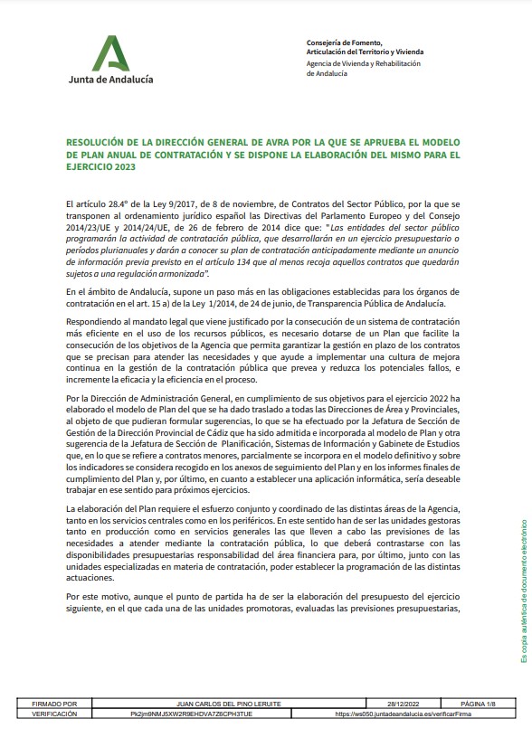 Captura imagen de portada del PAC 2023