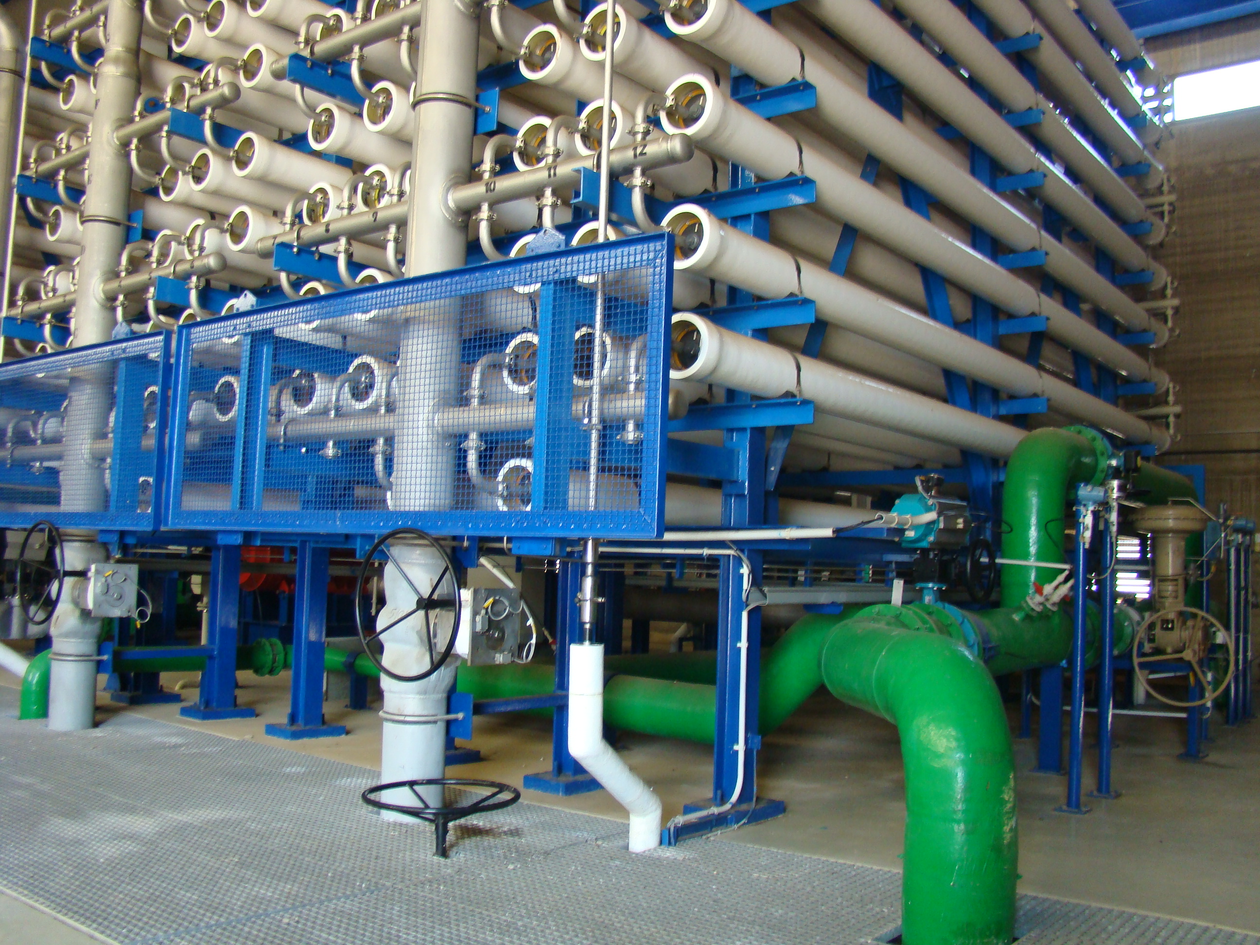 Imagen de detalle en una instalación hidráulica.