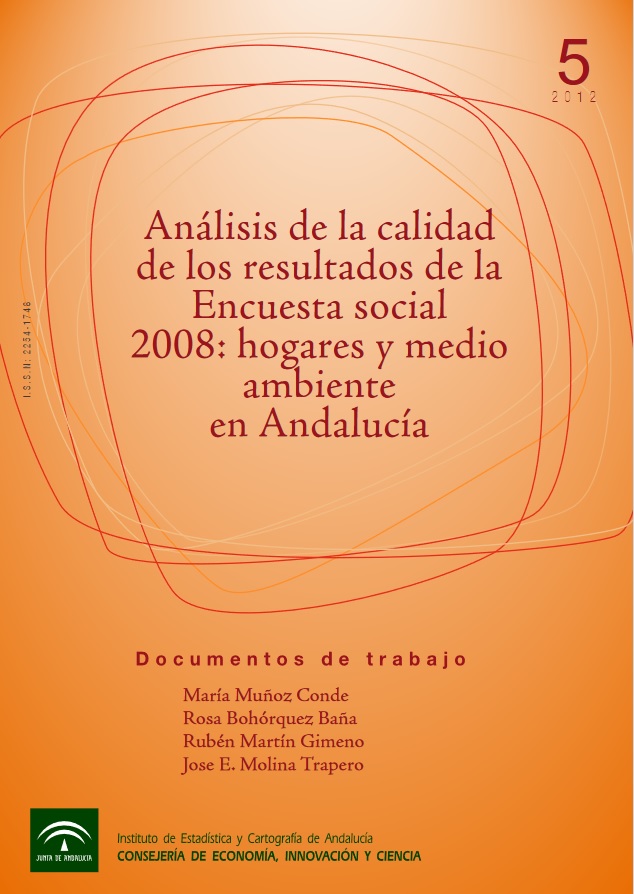 Imagen representativa de la publicación Análisis de la calidad de los resultados de la Encuesta Social 2008: hogares y medio ambiente en Andalucía_pdf