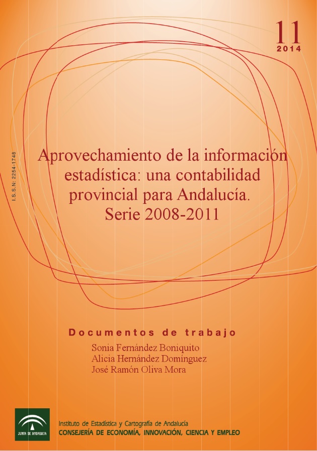 Imagen representativa de la publicación Aprovechamiento de la información estadística: una contabilidad provincial para Andalucía, serie 2008-2011_pdf