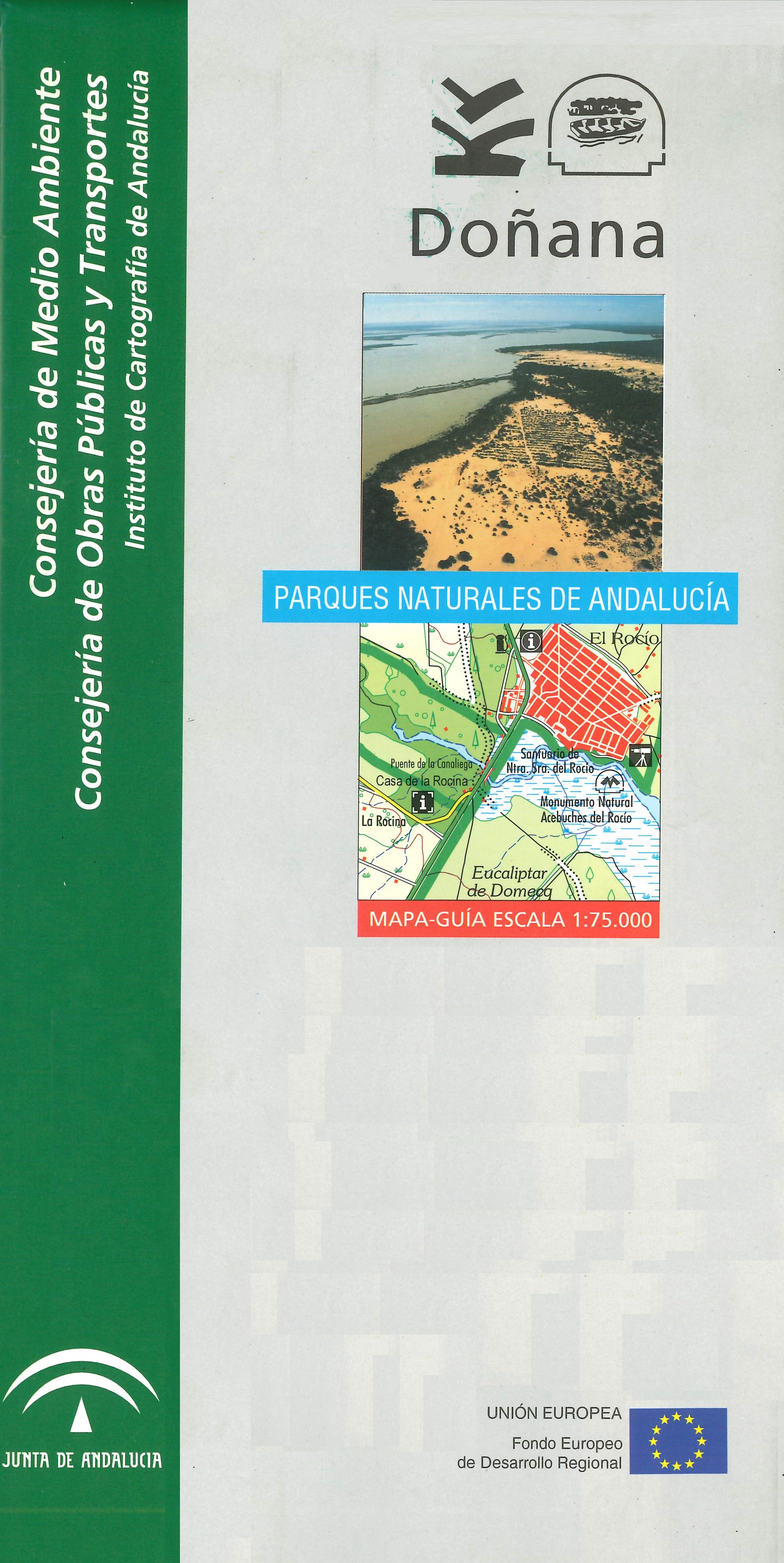 Imagen representaitva de la publicación Doñana: mapa-guía, escala 1:75.000_2004