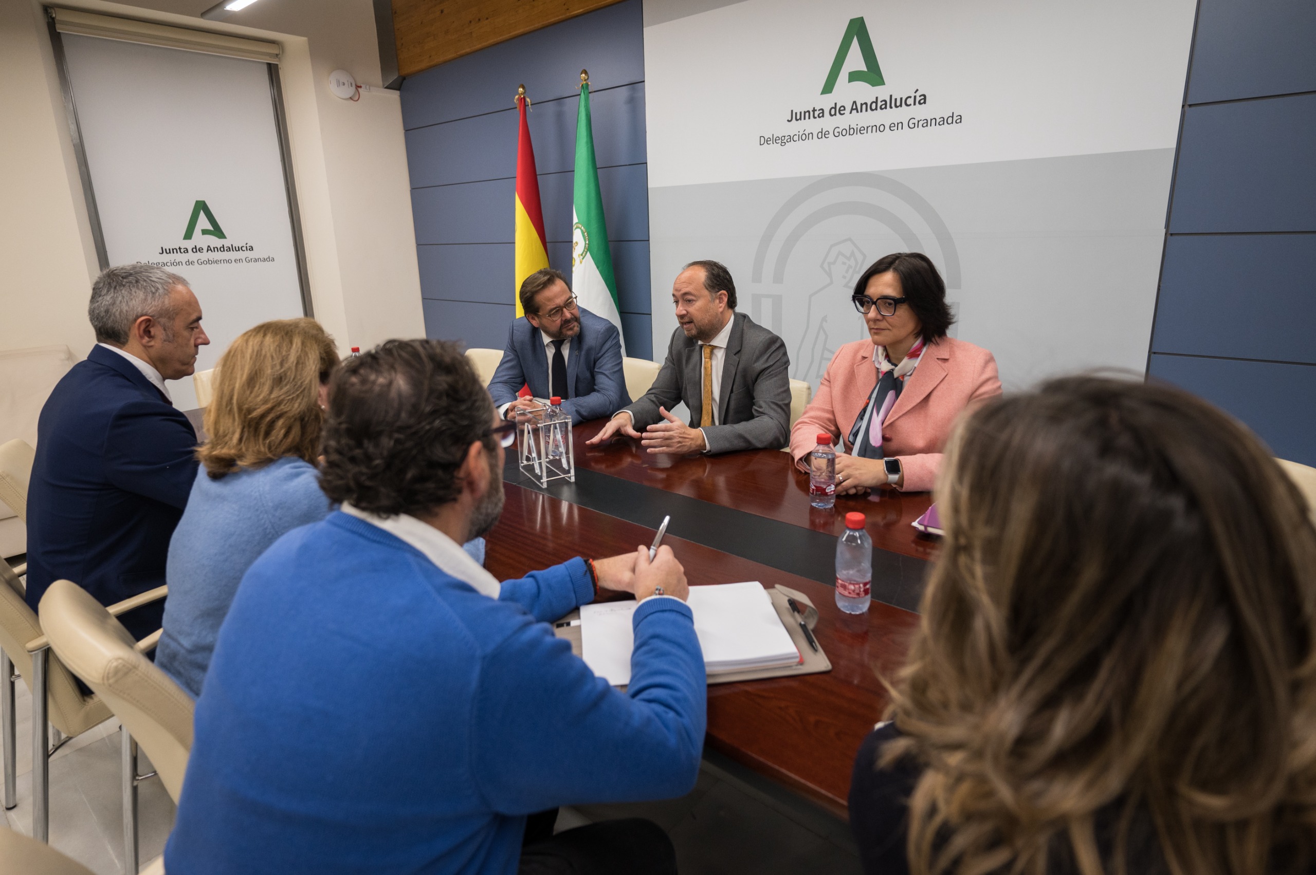 Ramón Herrera durante la reunión