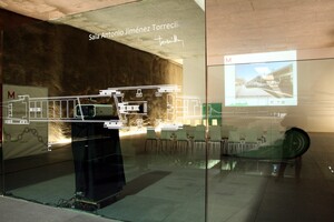 La sala Jiménez Torrecillas en la estación Alcázar Genil de Metro de Granada.