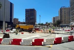 Obras del metro de Málaga