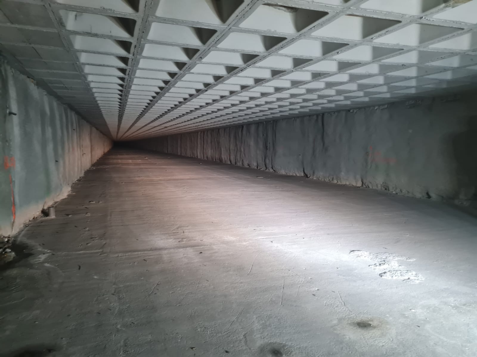 Parte del túnel donde se ubicará el futuro aparcamiento.