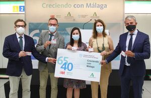 Entrega de bonometros a los hospitales de Málaga.
