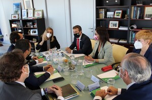 Reunión para tratar los temas del tranvía de Jaén.