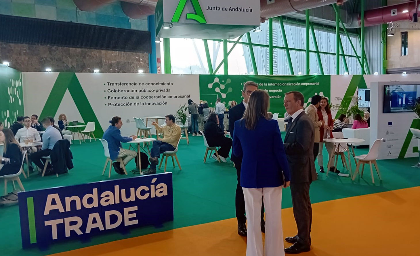 Zona institucional de Andalucía TRADE en Transfiere 2024