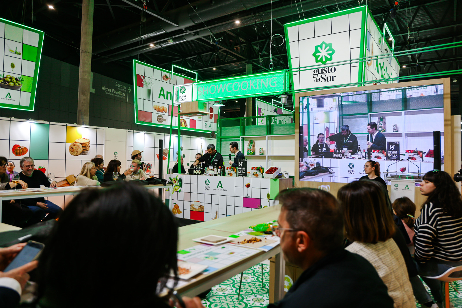 Imagen de archivo de la marca 'Gusto del Sur' en una feria agroalimentaria
