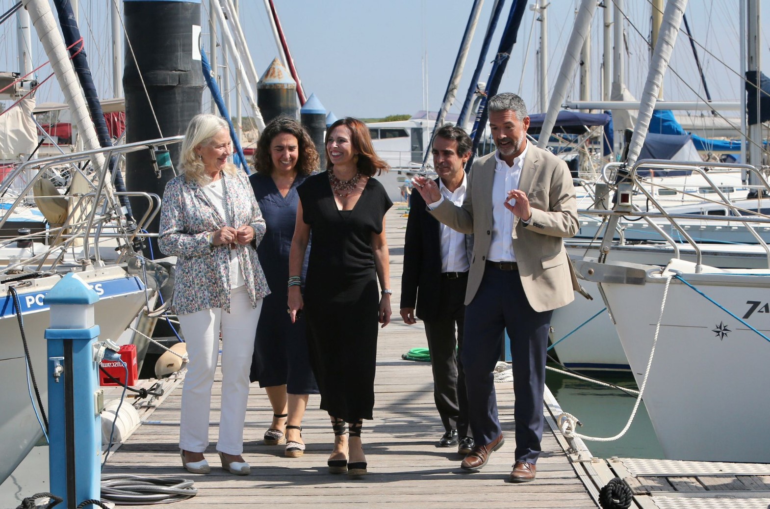 Visita de la Consejera de Fomento al Puerto de Rota