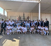 Jóvenes cofrades reunidos en estas primeras jornadas