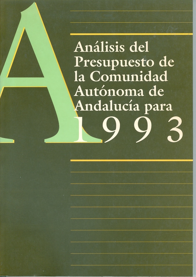 Análisis del Presupuesto de la Comunidad Autónoma de Andalucía para 1993