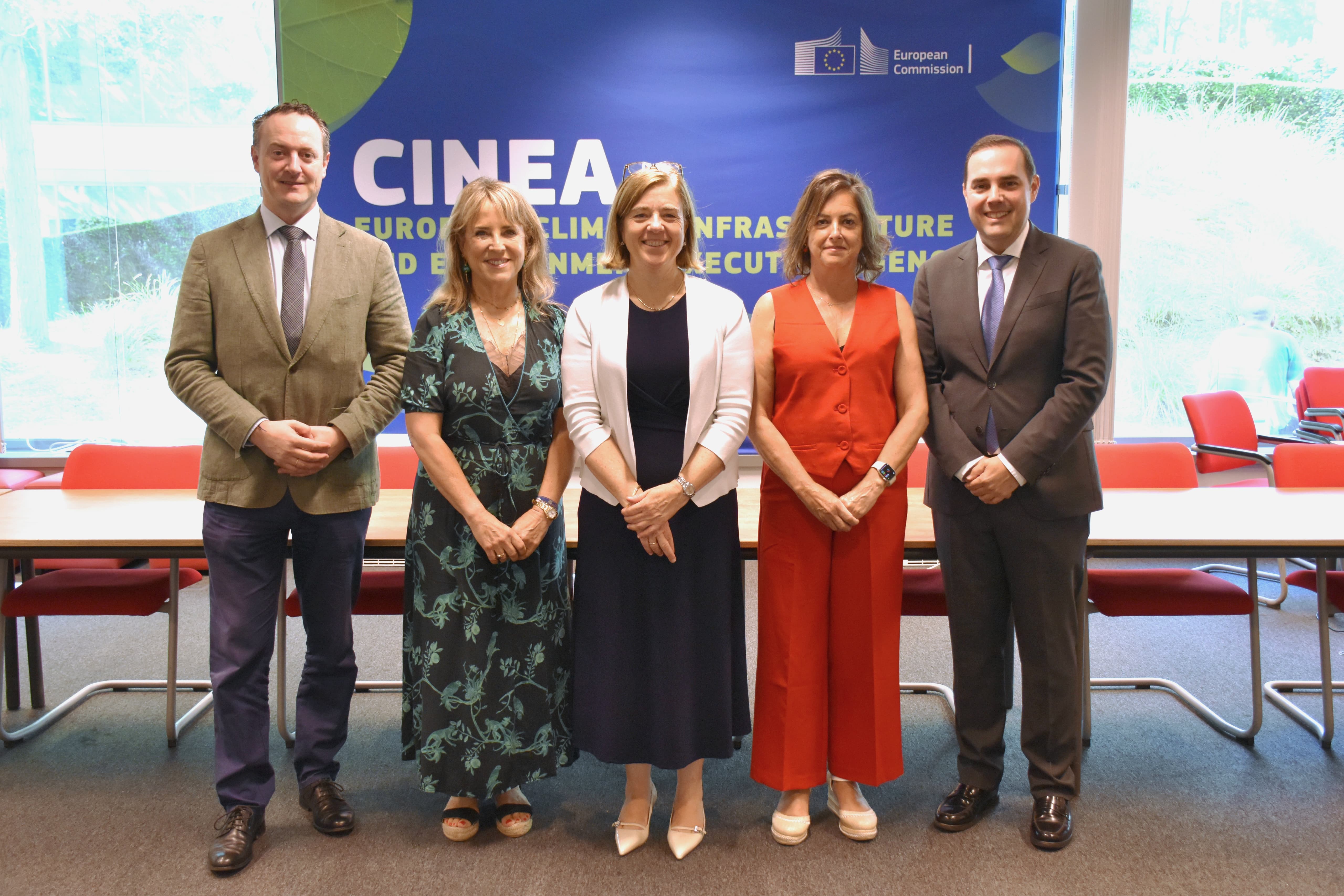 Este anuncio se ha producido durante la reunión que ha mantenido con la directora de la Agencia Ejecutiva Europea de Clima, Infraestructuras y Medio Ambiente (CINEA), Paloma Aba.