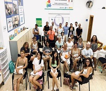 Participantes durante la clausura del curso