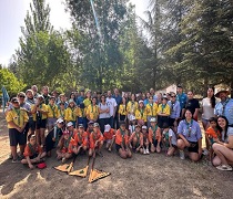 Más de 70 personas participan en la acampada, entre jóvenes scouts y monitores