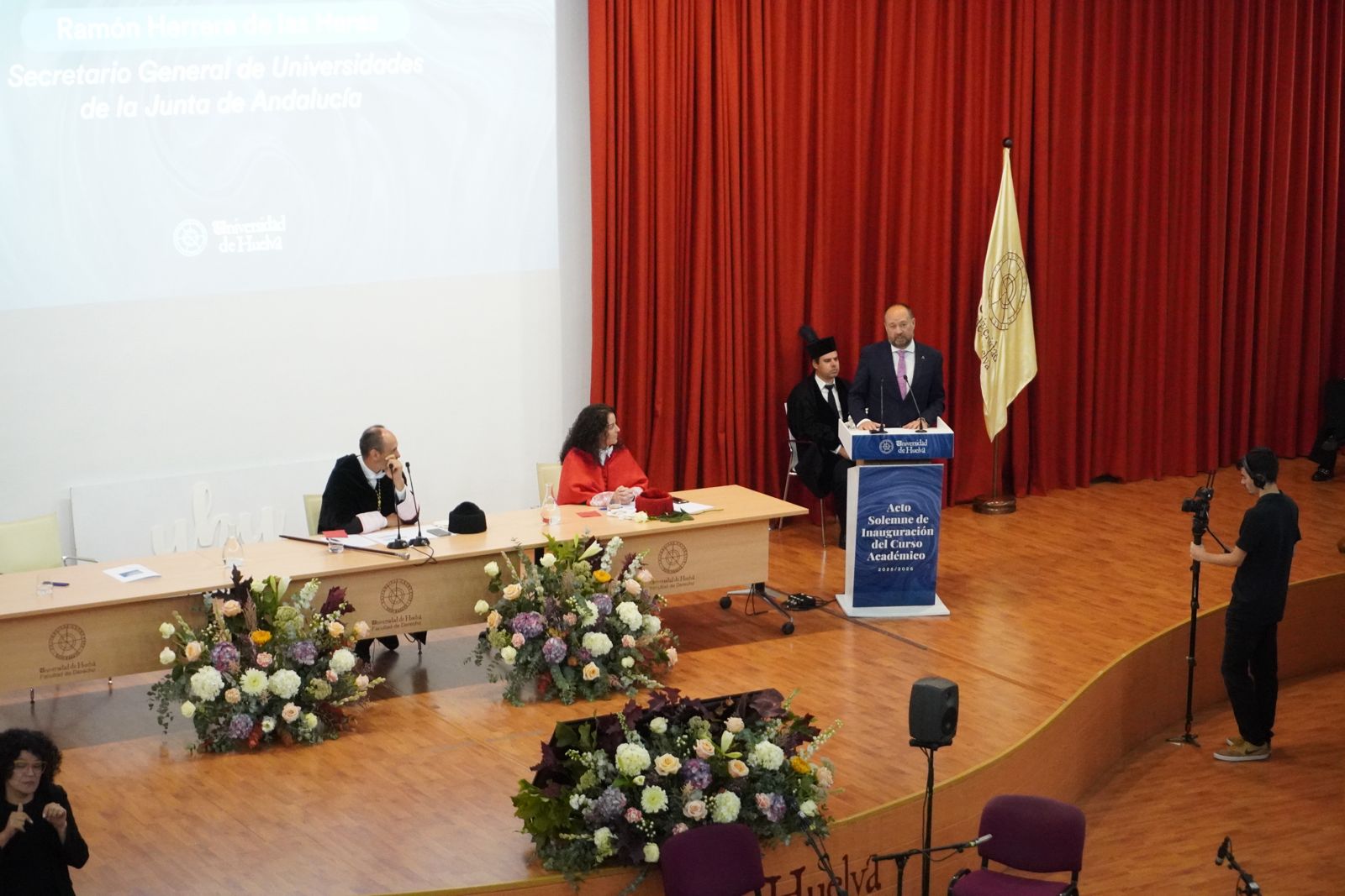 Ramón Herrera en la UHU