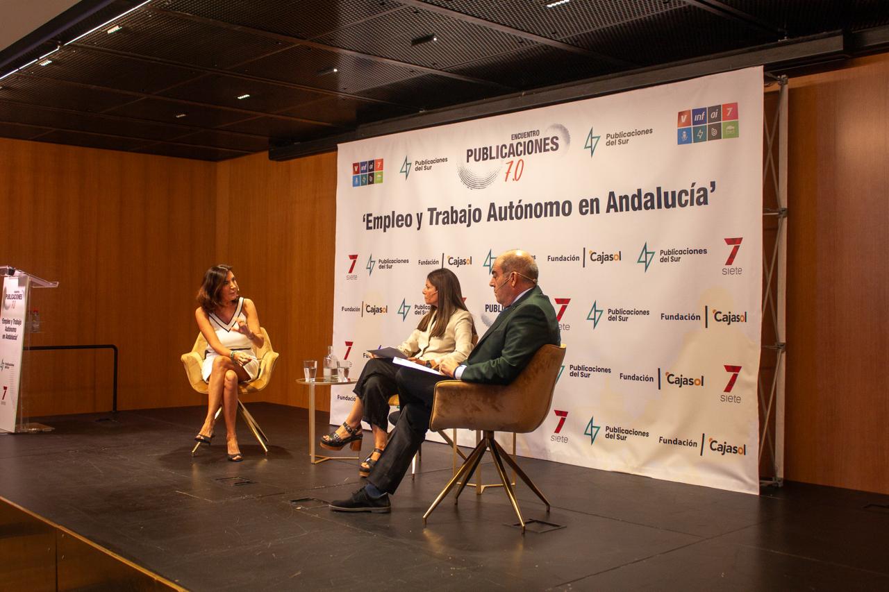Rocío Blanco en el encuentro 'Empleo y trabajo autónomo en Andalucía' 