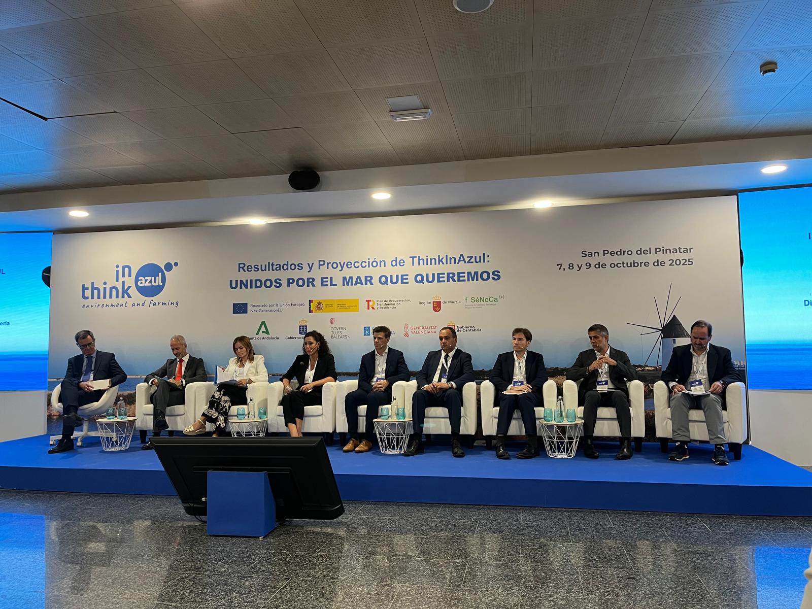 Loreto del Valle durante la jornada de presentación de resultados del Plan Complementario de Ciencias Marinas