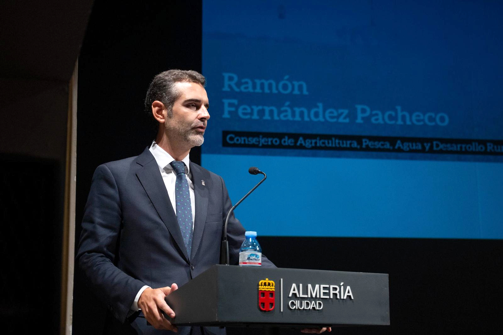 Ramón Fernández-Pacheco durante su intervención en el I Foro Agroalimentario ‘Agua: soluciones de presente, garantías de futuro’