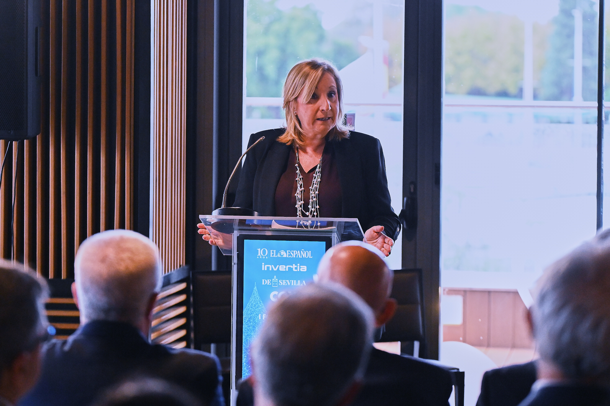 La viceconsejera durante su intervención en el I Foro Global del Agua organizado porEl Español