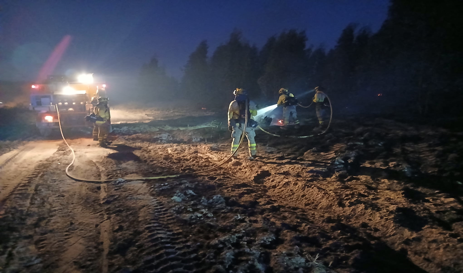 Efectivos de bomberos del Infoca