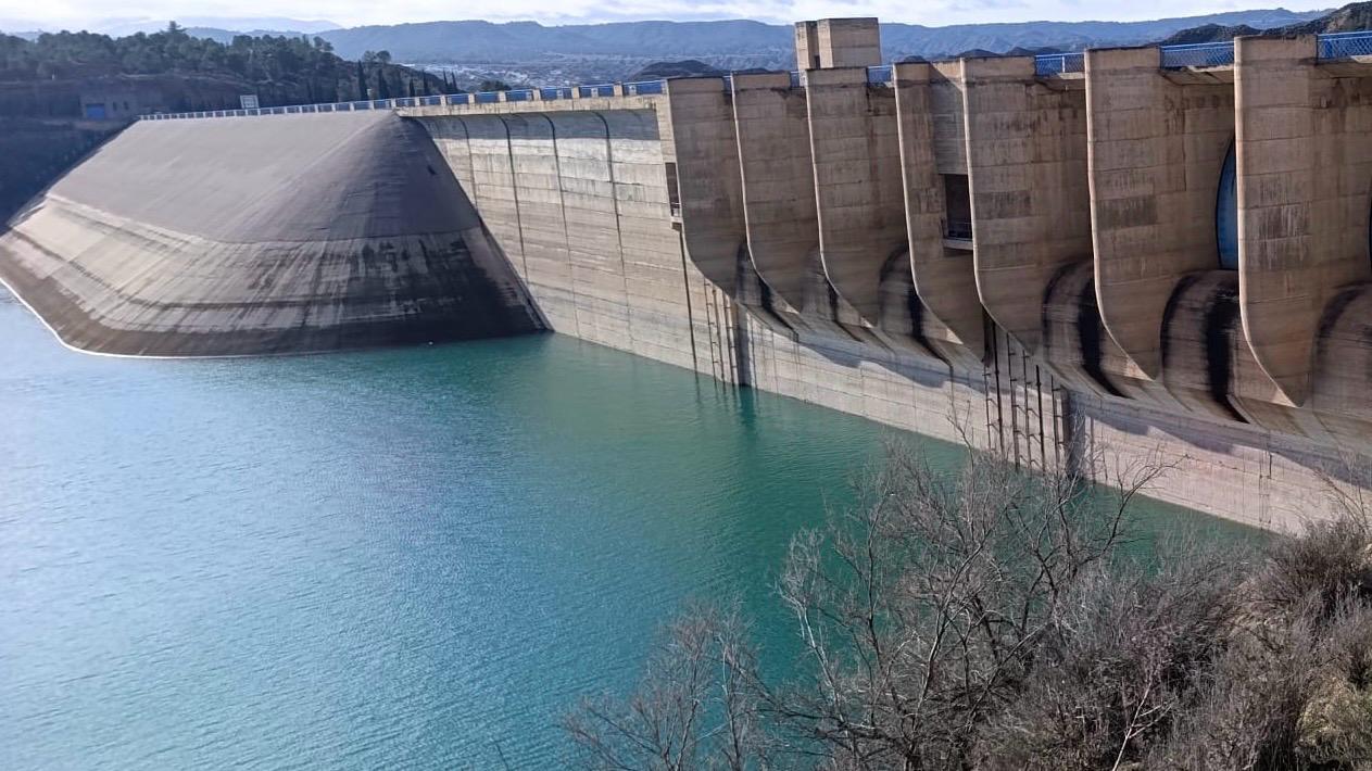 Embalse del Negratín a 7 de febrero de 2026.