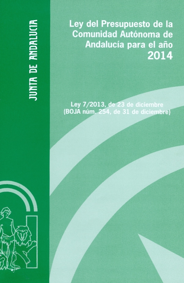 Ley del Presupuesto de Andalucía año 2014