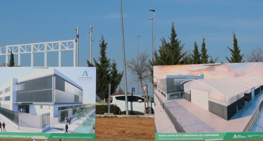 La construcción del Centro Integrado de FP de referencia aer...