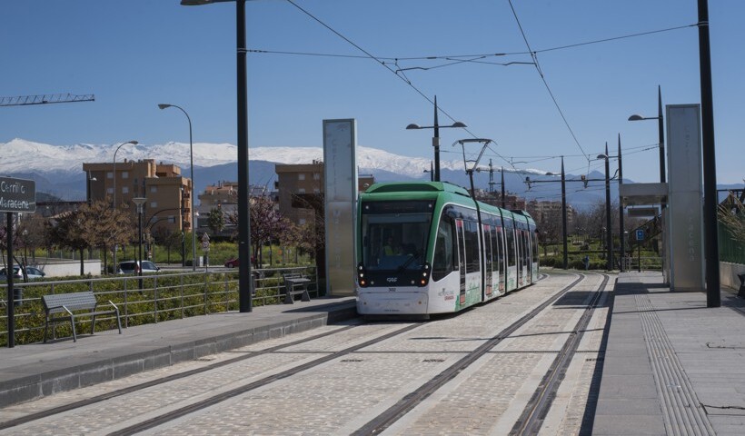 El Metro de Granada comienza su recorrido en las localidades de Albolote y Maracena, al norte del áreaa metropolitana.