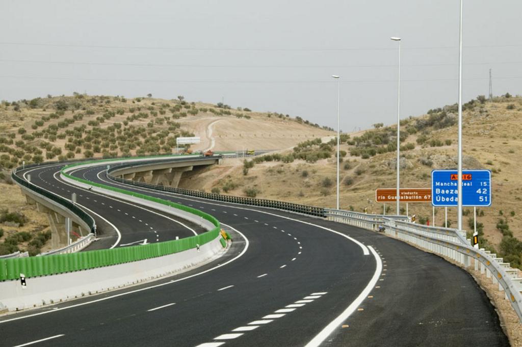 Autovía del Olivar a su paso por la provincia de Jaén.