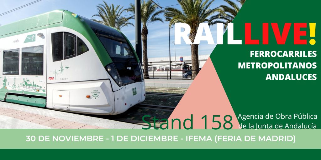 Rail Live! 2021 Ifema stand 158 Next Evolution Andalusian Railways.
