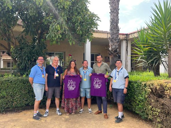 El director general del IAJ en la visita realizada al Ceulaj de Mollina