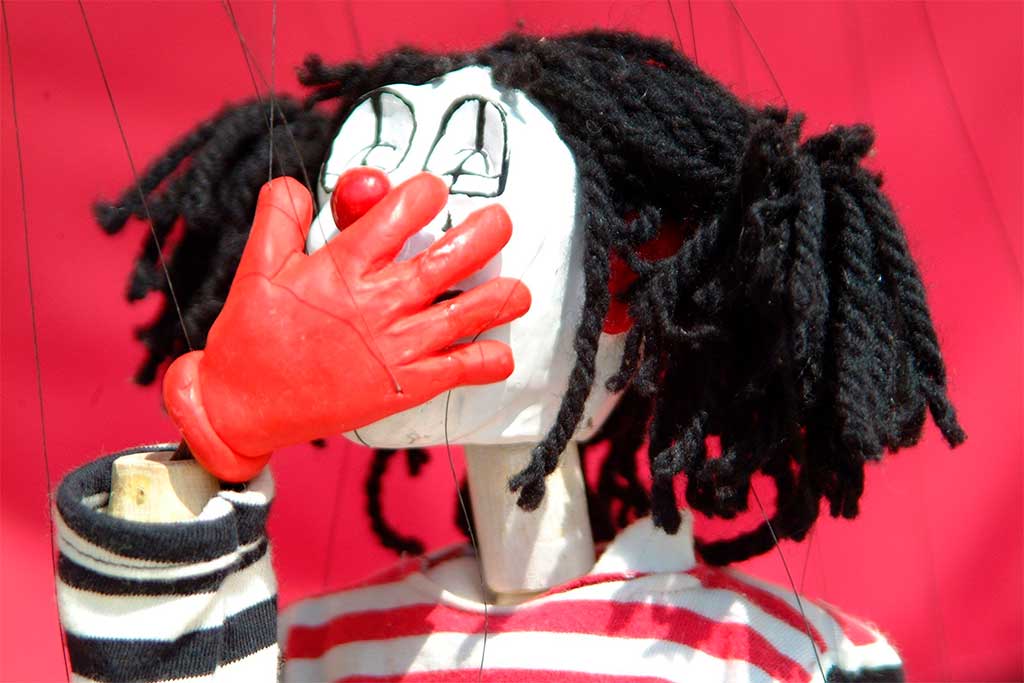 Títere de una payasa