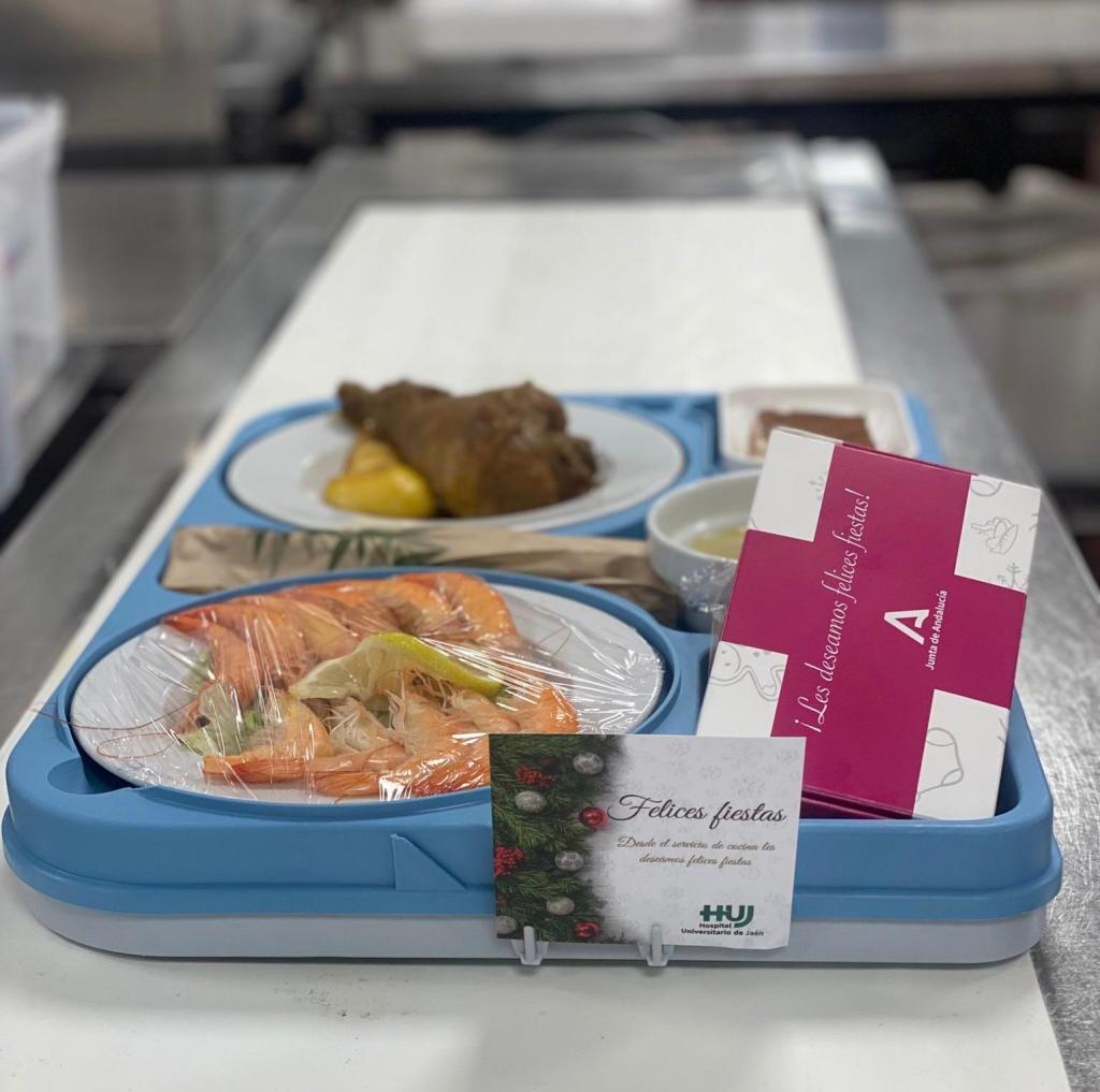 Bandeja menú de Navidad